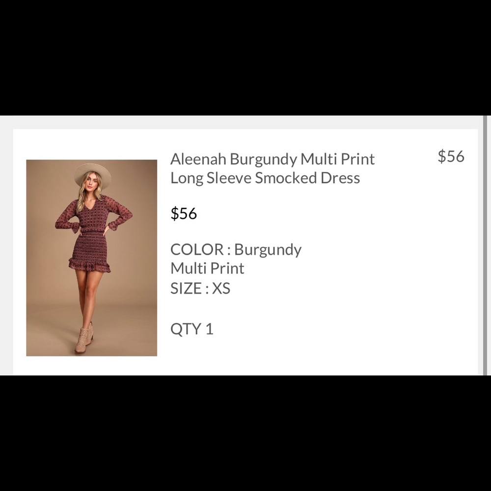 Long sleeve dress